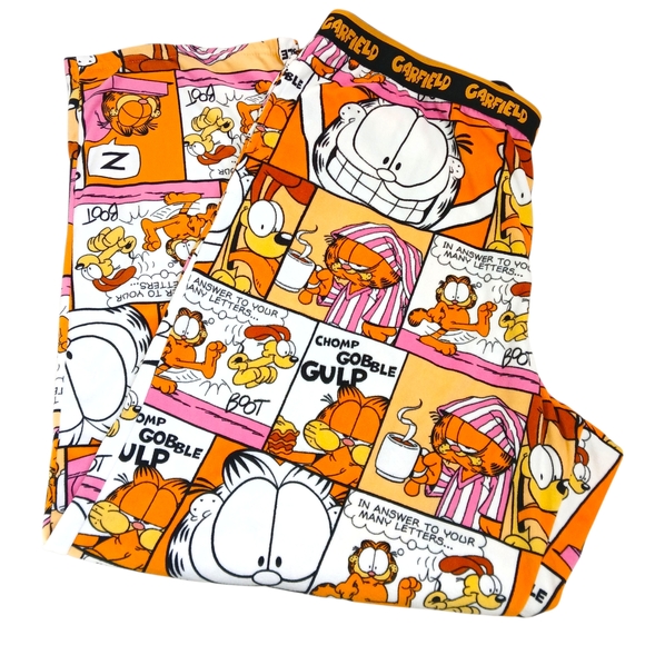 Nickelodeon Other - Nickelodeon Women's Garfield Plush Pajama Pants-Orange and Pink-Size 2X NWOT